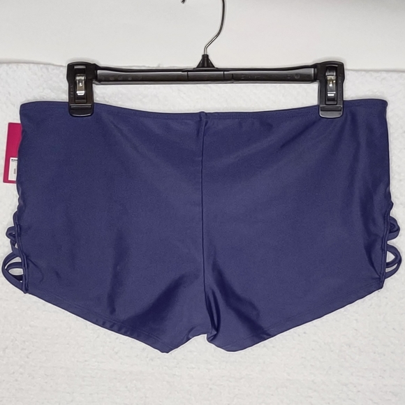 SO Swim Shorts Women's Sz XL Blue Nylon Spandex Polyester NWT - Picture 9 of 14